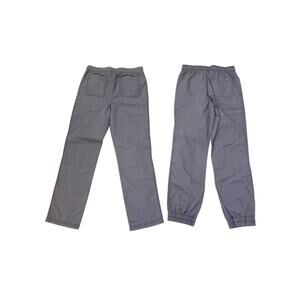 Carters Pants Lot of 2 Pairs Gray Uniform Cotton Reinforced Knee Size 10/12 New